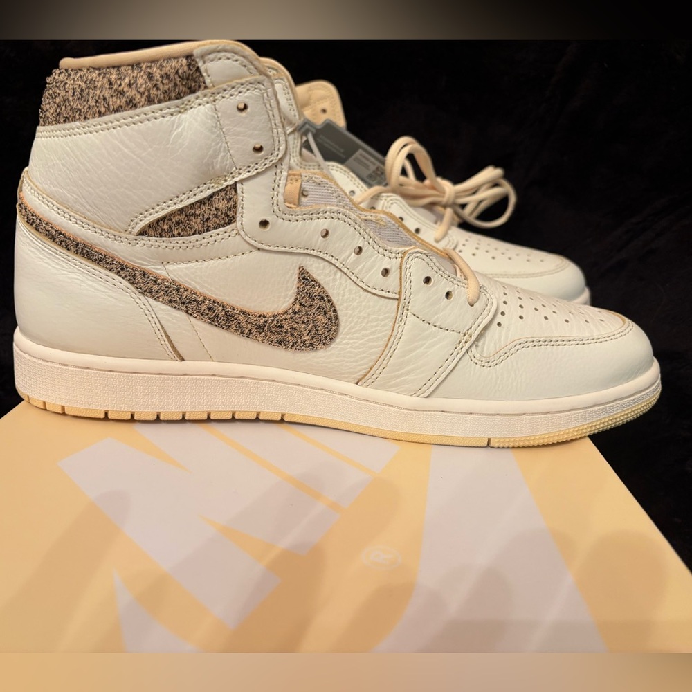 Air Jordan 1 Retro High OG Craft Sail/Pale Vanilla-Black. Men’s Size 11    NIB - Picture 10 of 14